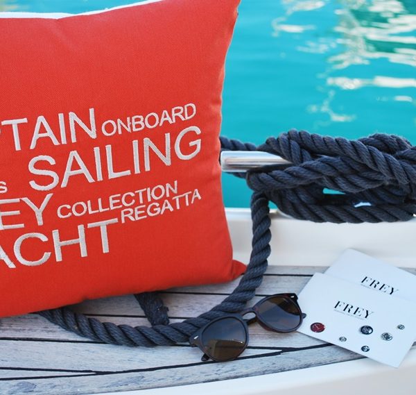 New outdoor pillows for fresh yacht look